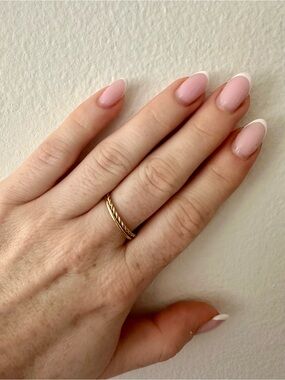 Ferko’s Fine Jewelry 14K Gold Twisted Rope Ring Set 8.5